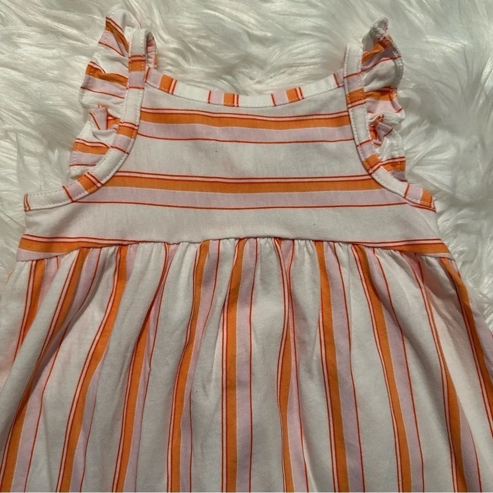 Carter’s Baby Girl 12M Striped Ruffle Dress‎ Bloomers 2 Piece Set